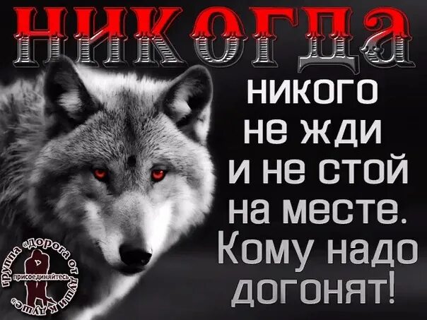 Ни ж д и. Никого и ничего не жду. Никогда никого не жди. Никто не ждет. Кому надо догонят.