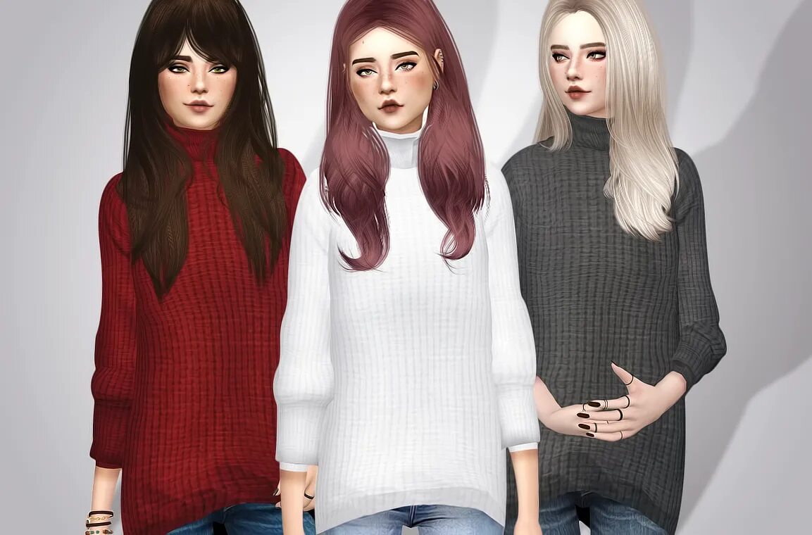 Симс 4 моды на реальную жизнь. SIMS 4 Sweater. SIMS 4 Sweater female. Симс 4 свитер оверсайз. Водолазка симс 4.