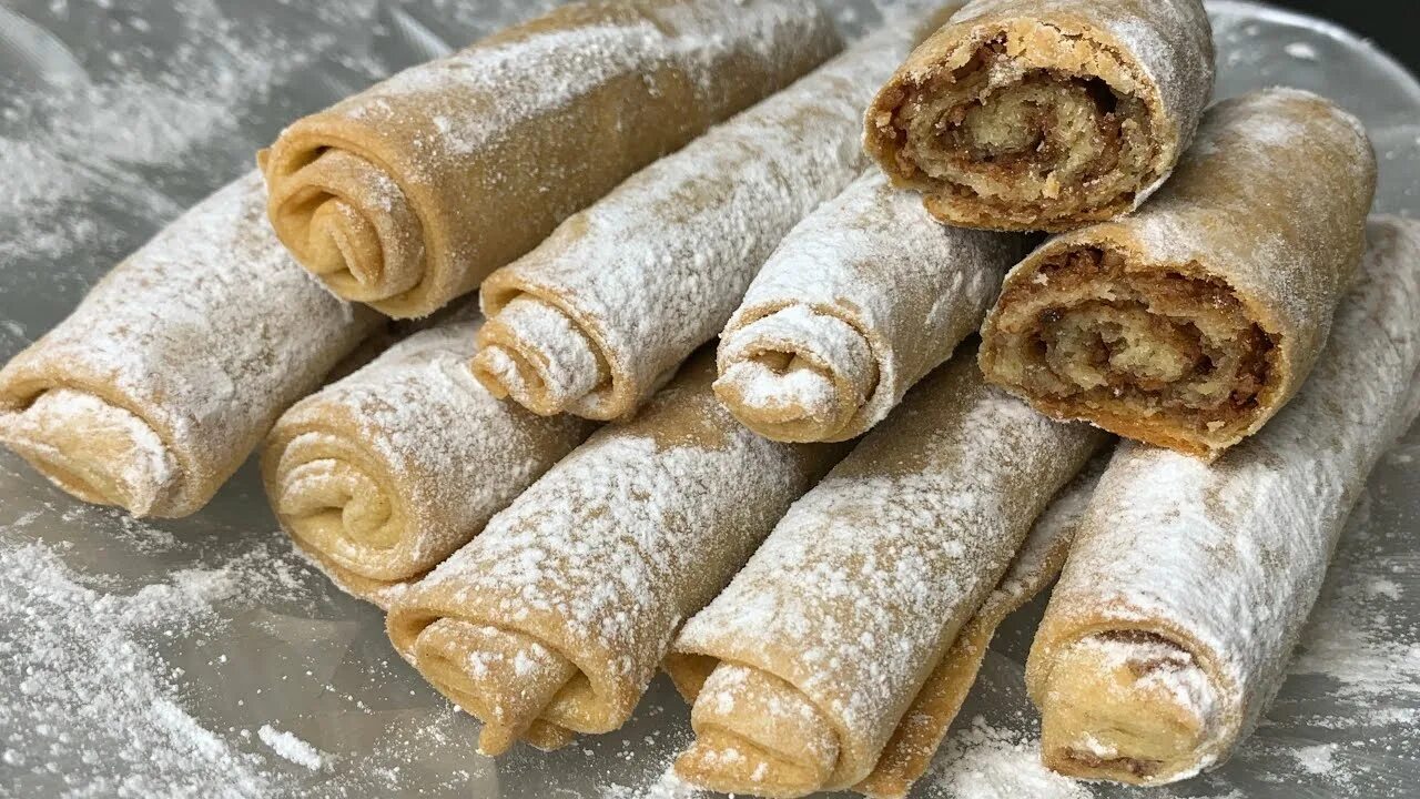 вафельные трубочки.