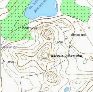 Карта белых гор