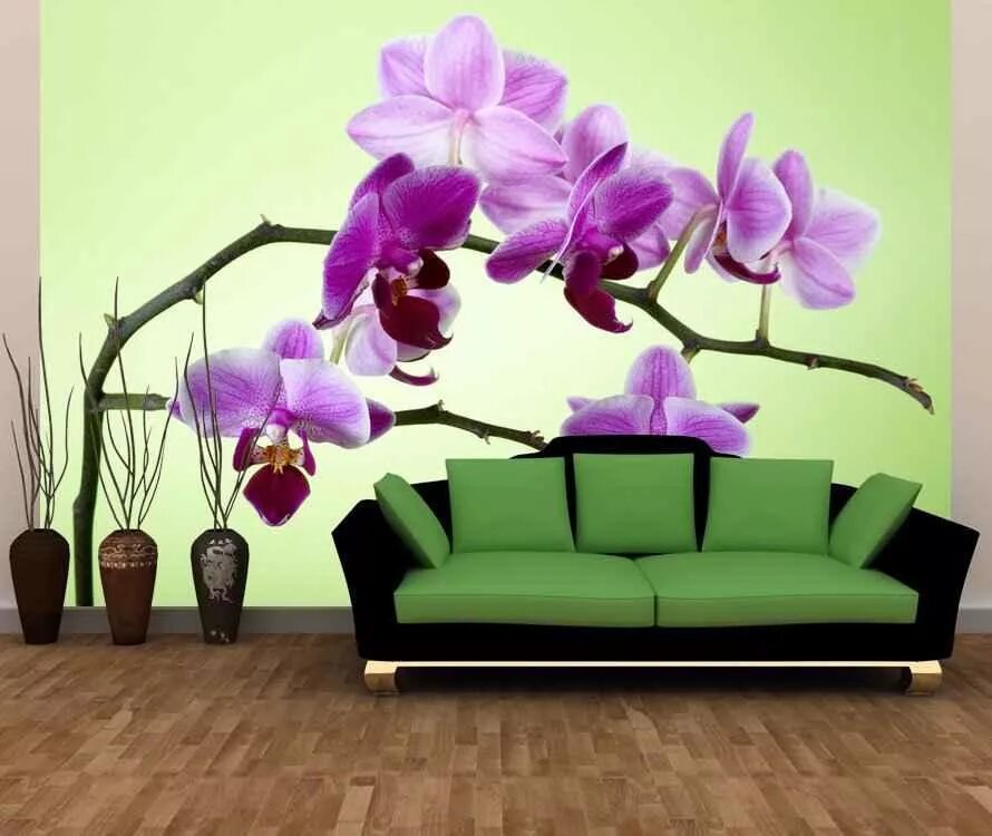 Stylish Orchids 1.93m x 250cm Wallpaper East Urban Home Orchids, Home accents, I