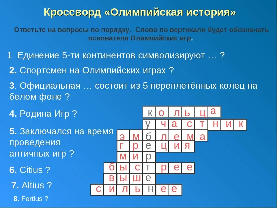 10 спортивных вопросов. Кроссворд Олимпийские игры. Кроссворд на тему Олимпийские игры. Кроссворд по олимпийским играм. Кроссворд на тему зимние Олимпийские игры.