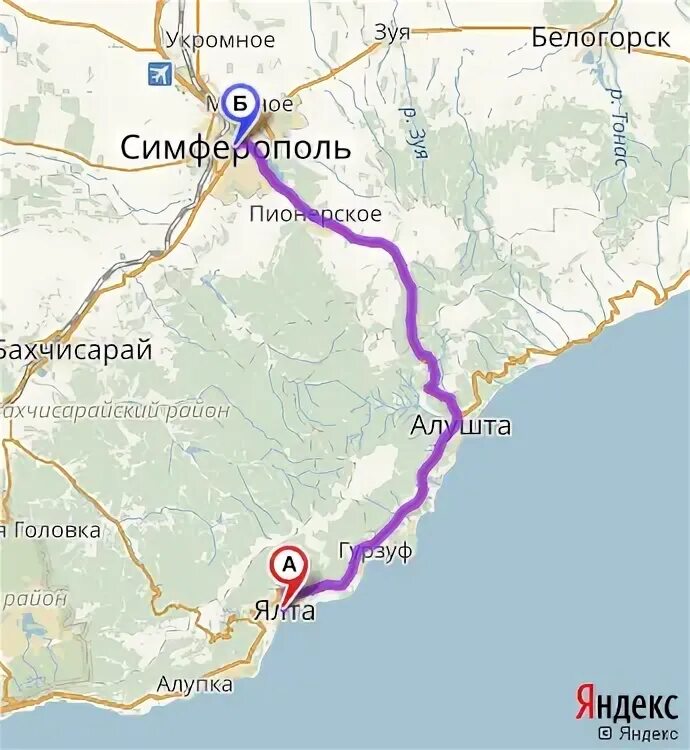 От симферополя до ялты. Километраж симферополь ялта. симферополь ялта карта. симферополь мисхор маршрут. дорога от аэропорта симферополя до ялты.