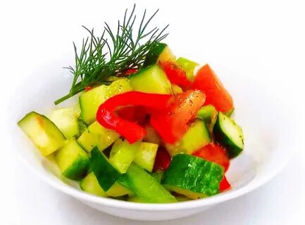 Огурцы с перцами