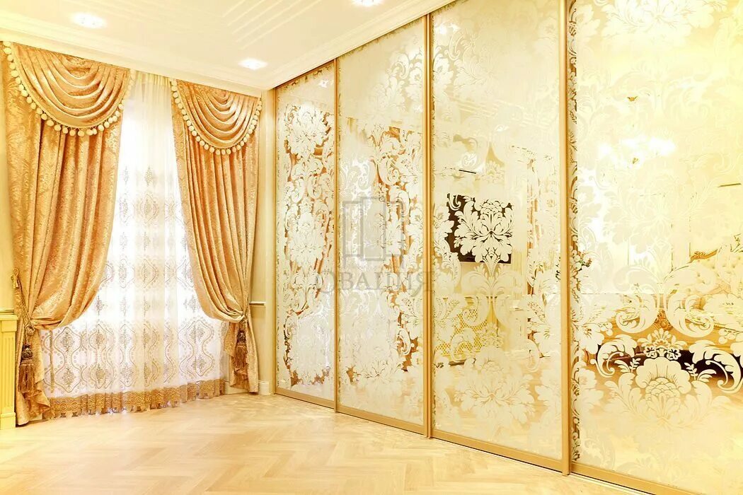 шкаф-купе в прихожую. золотой шкаф. эксклюзивные шкафы купе. красивые шкафы. зеркало в прихожую.