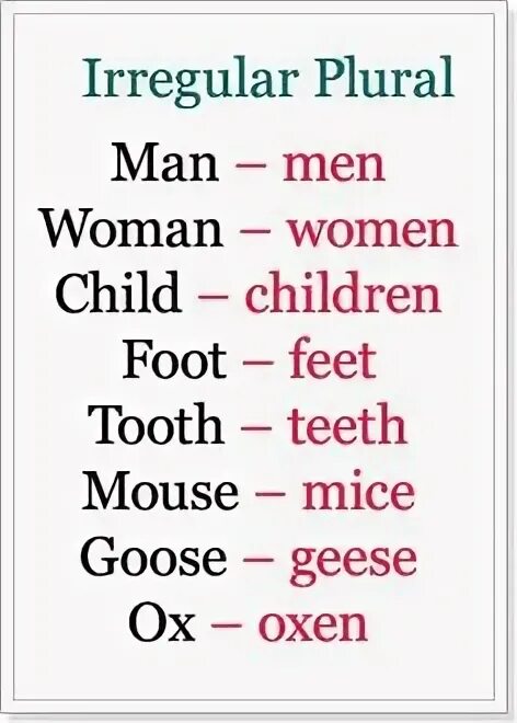 Man plural
