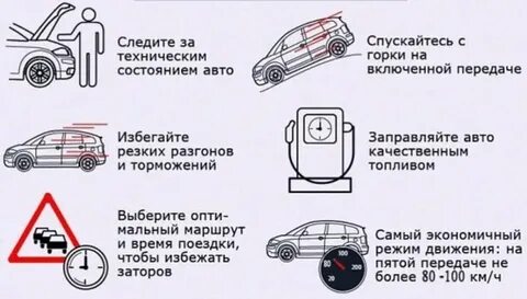 Как уменьшить расход топлива на 2107
