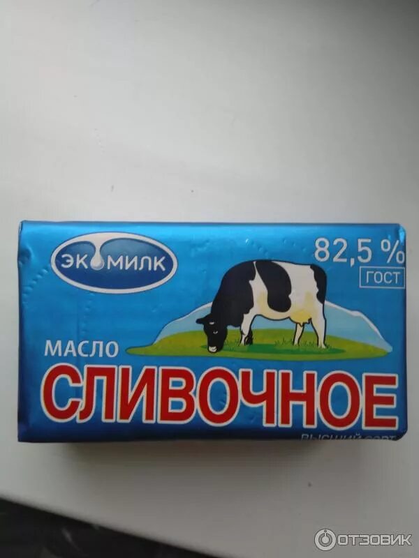 Отзыв о Сливочное масло Экомилк 82,5 % высший сорт Вкусное маслице