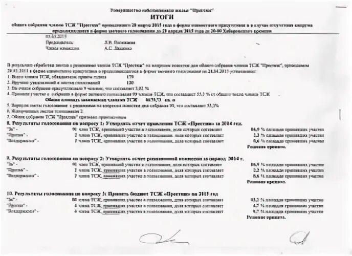 Подсчет голосов на общем собрании снт. Подсчет голосов на общем собрании снт