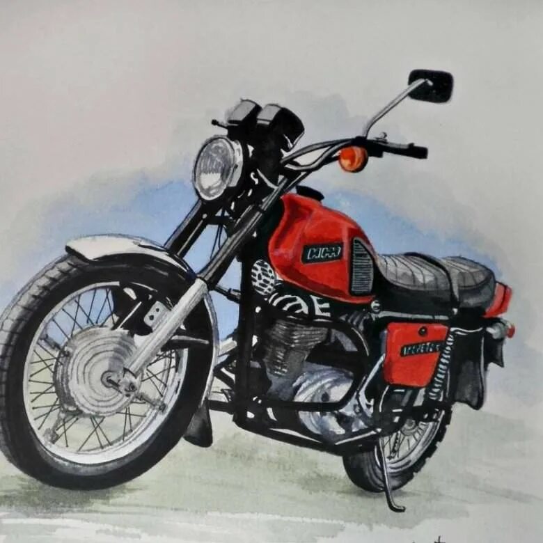иж планета рисунки. рисовать советские мотоциклы. рисунок мотоцикла иж планета 5. рисунок мотоцикла иж планета 5. иж планета рисунки.