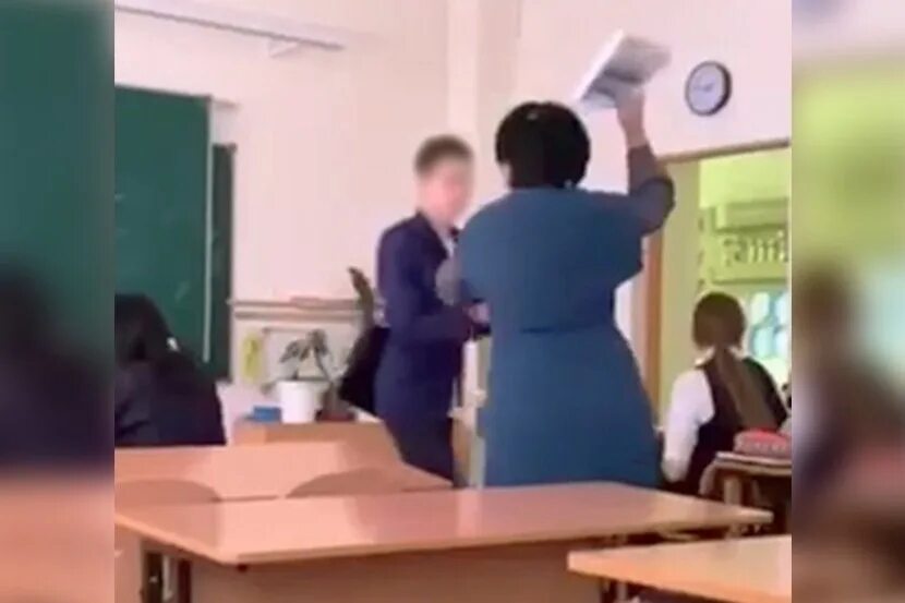 Выгнал учительницу