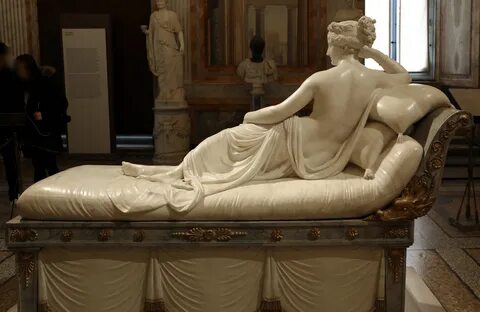 Antonio canova, Paolina Borghese come Venere vincitrice, 1804-08, 06.jpg. 