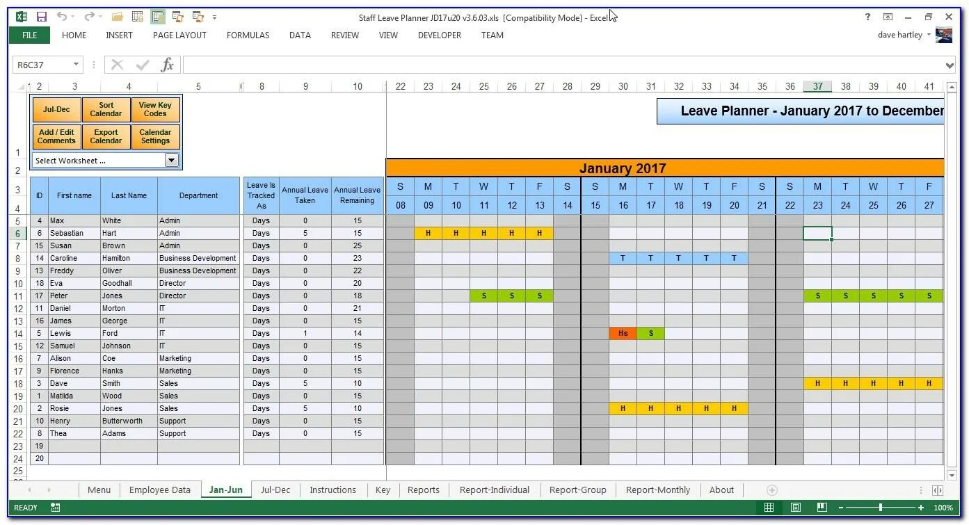 Leave tracker