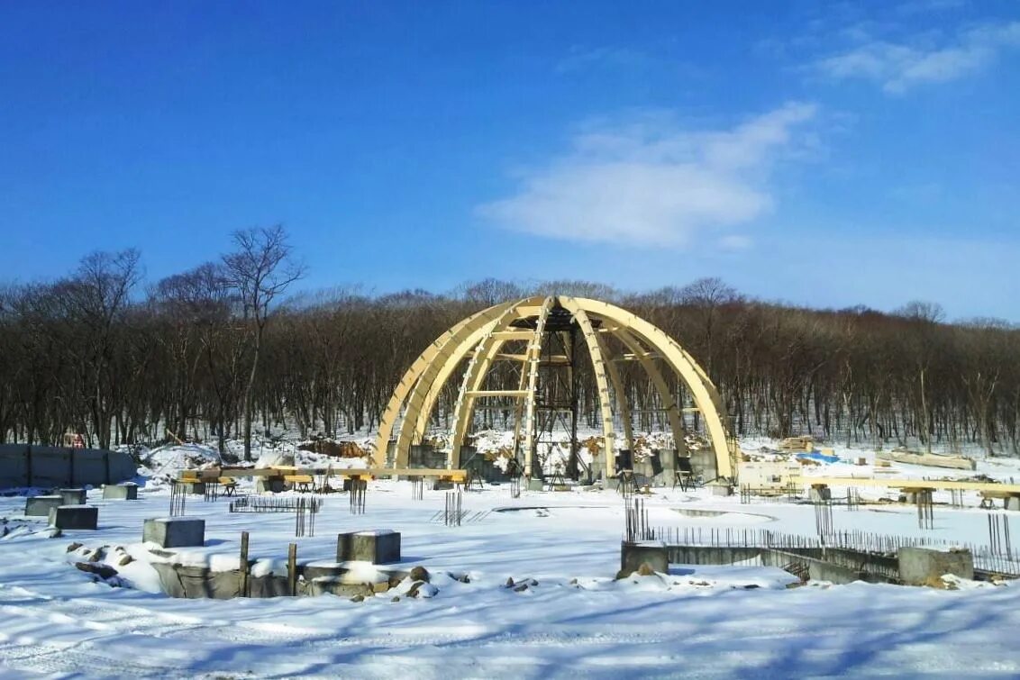 Парк минного городка Владивосток. Купол на русском острове. Купола Приморье. Купол на русском острове Владивосток. Ао русский купол