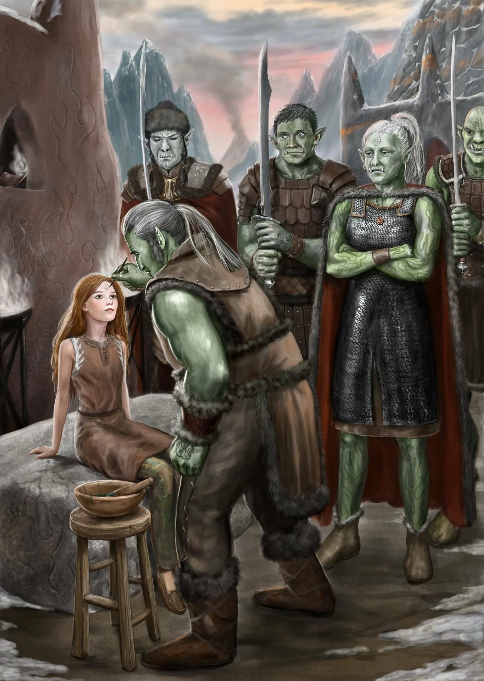 Красивые властные женщины фэнтези. Эльфы нолдор против гномов. Орк и эльфийка арт. Альберт урманов художник. Орки пленница.