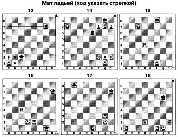 Как поставить мат ладьей