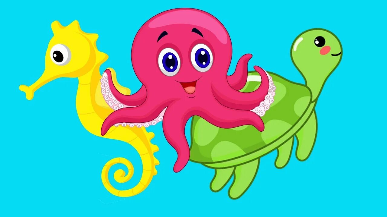 Детям видео про морских. Подводный мир для дошкольников. Морские обитатели для детей. Морские обитатели для детей мультяшные. Морские животные мультфильм для детей.
