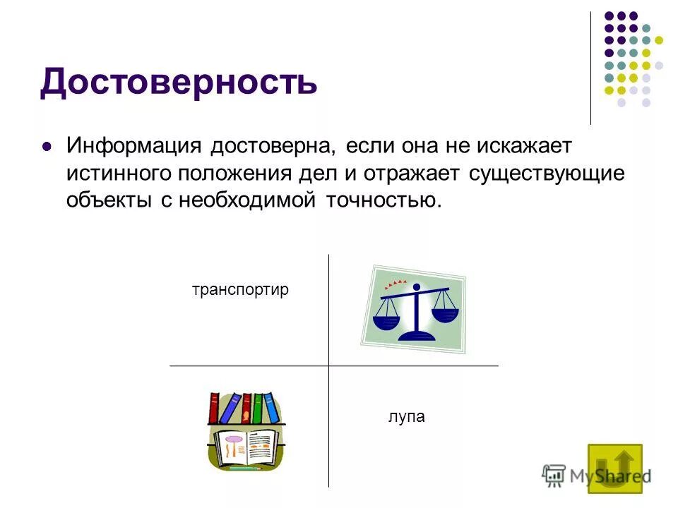 Информацию отражающую истинное положение вещей называют. Информацию отражающую истинное положение вещей называют