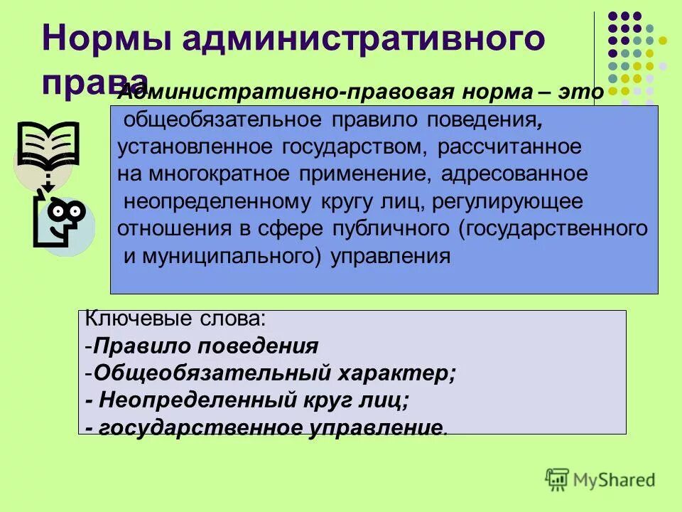 Действие административной нормы по кругу лиц. Административно правовые нормы.