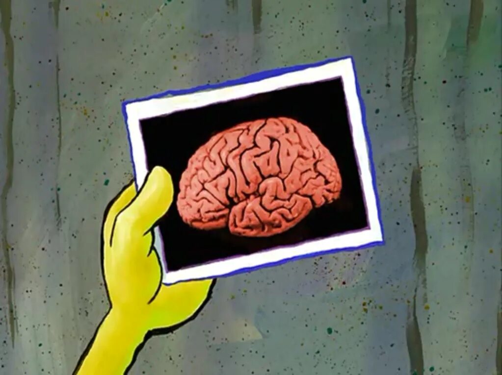 Мозг Патрика. Патрик без мозгов. Патрик мозг Мем. Маленький мозг Патрика.