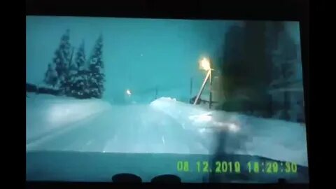 Вспышки в небе зимой