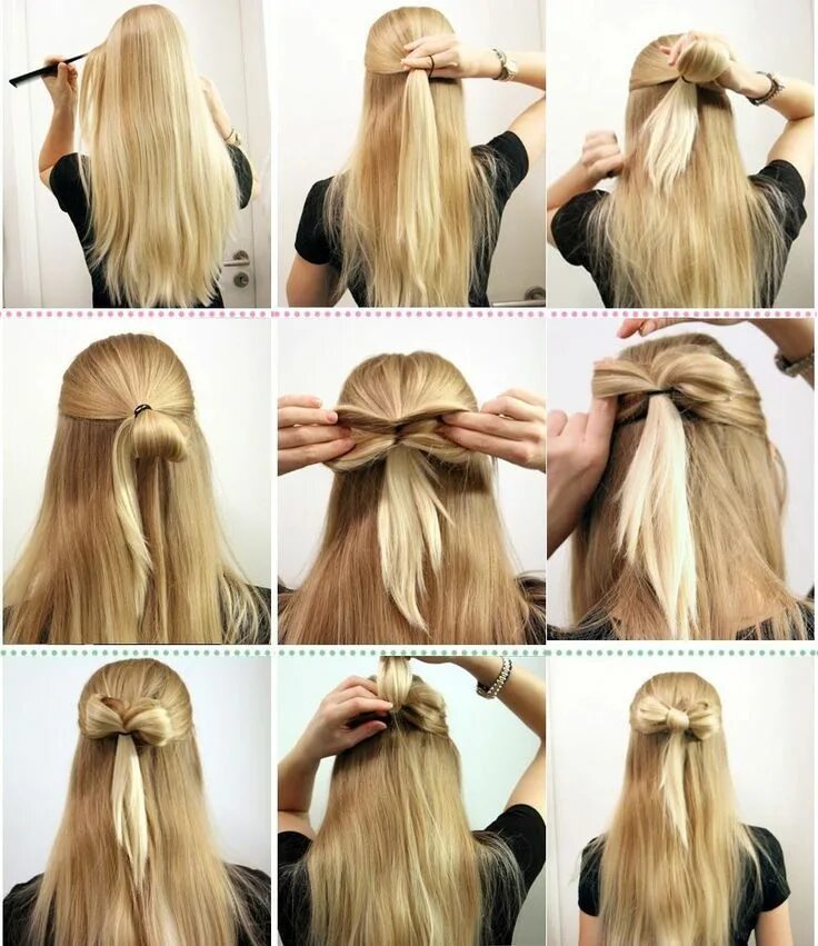Pin on Прическт Hair styles, Diy hairstyles, Fast hairstyles