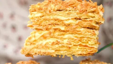 Наполеон вкусные коржи