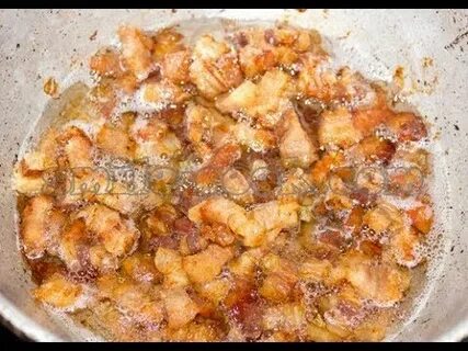 Шкварки из сала рецепт приготовления на сковороде