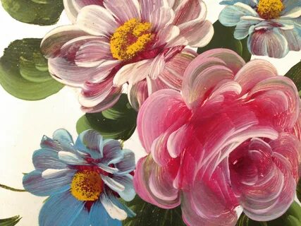Painted flowers
