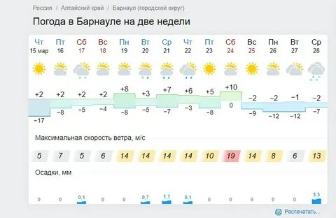 Погода в ребрихе на завтра алтайский край