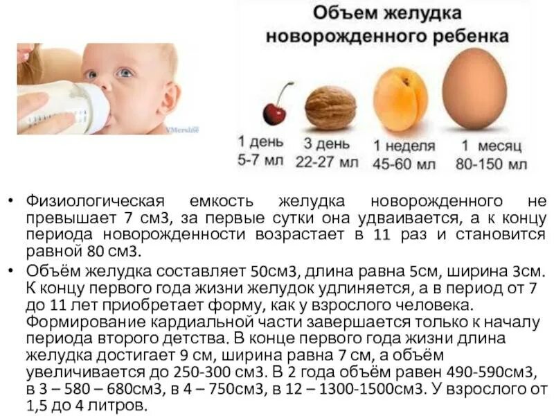 Сколько должен съедать ребенок в месяц. Емкость желудка у новорожденного составляет. Объем желудка у ребенка в 1 месяц. Сколько молока должен съедать новорожденный за одно кормление в 1. Норма молока для новорожденного в 2 месяца за одно кормление.