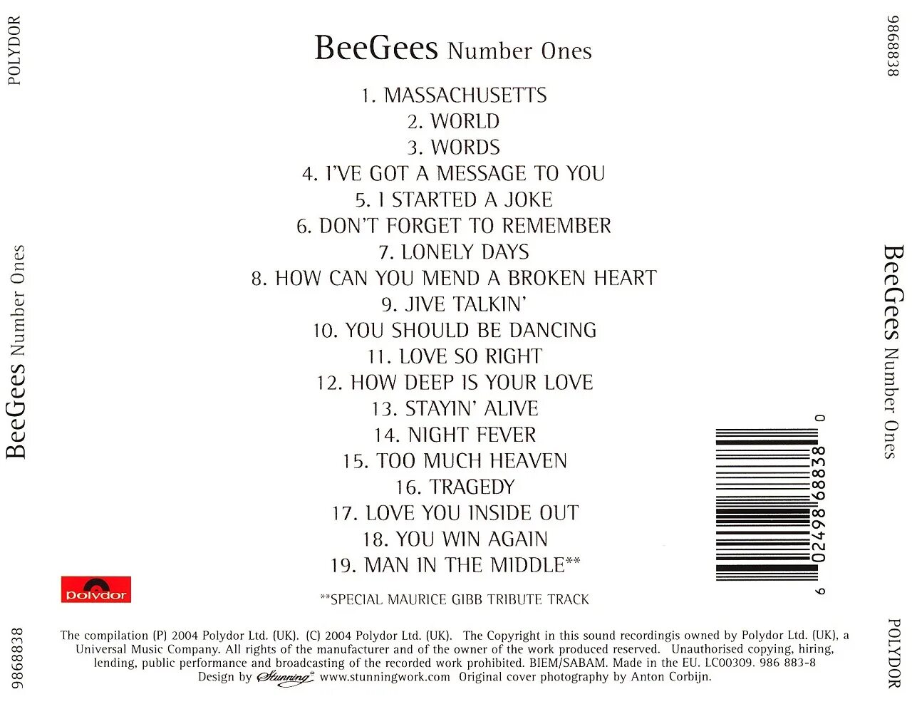 Песня my number. Bee Gees in 2001. Bee Gees обложки альбомов. Bee Gees number ones. Bee Gees one Single.