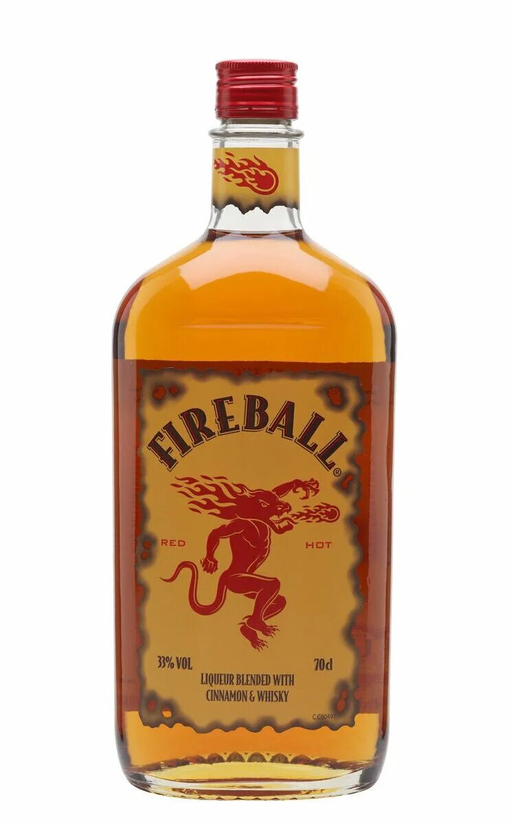 Fireball cinnamon whisky. Виски с корицей Fireball. Файербол виски. Виски Файербол 0.75.