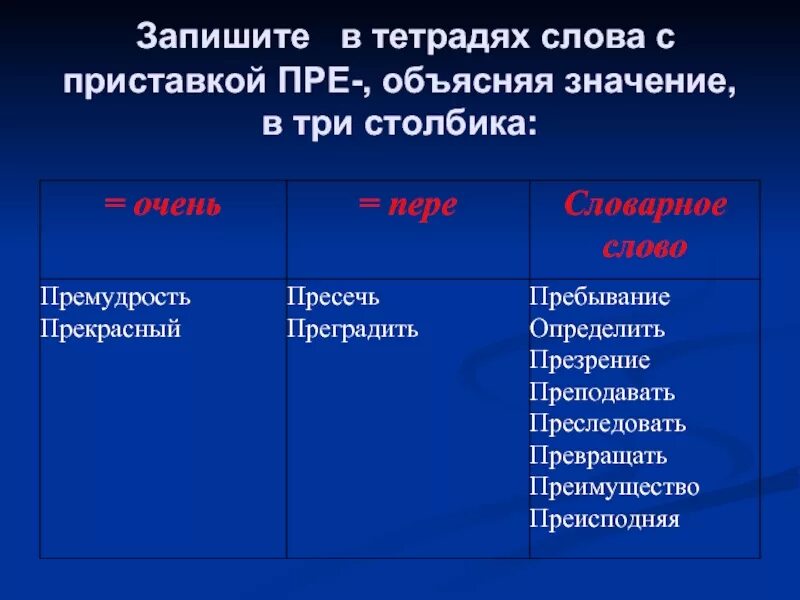 В каком слове приставка пра