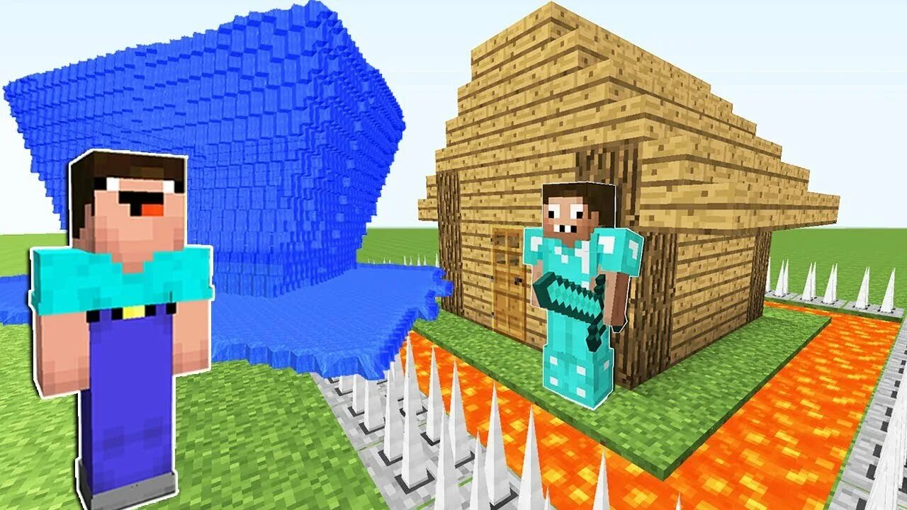 Minecraft нубик и про. НУБИК DAKPLAY ЦУНАМИ. НУБИК дак плей и профессионал. Майнкрафт НУБИК И профессионал.