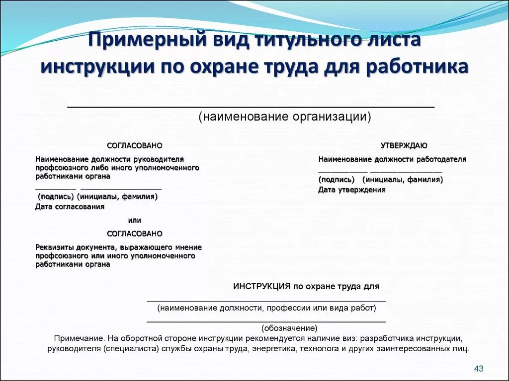 Как правильно оформить инструкцию