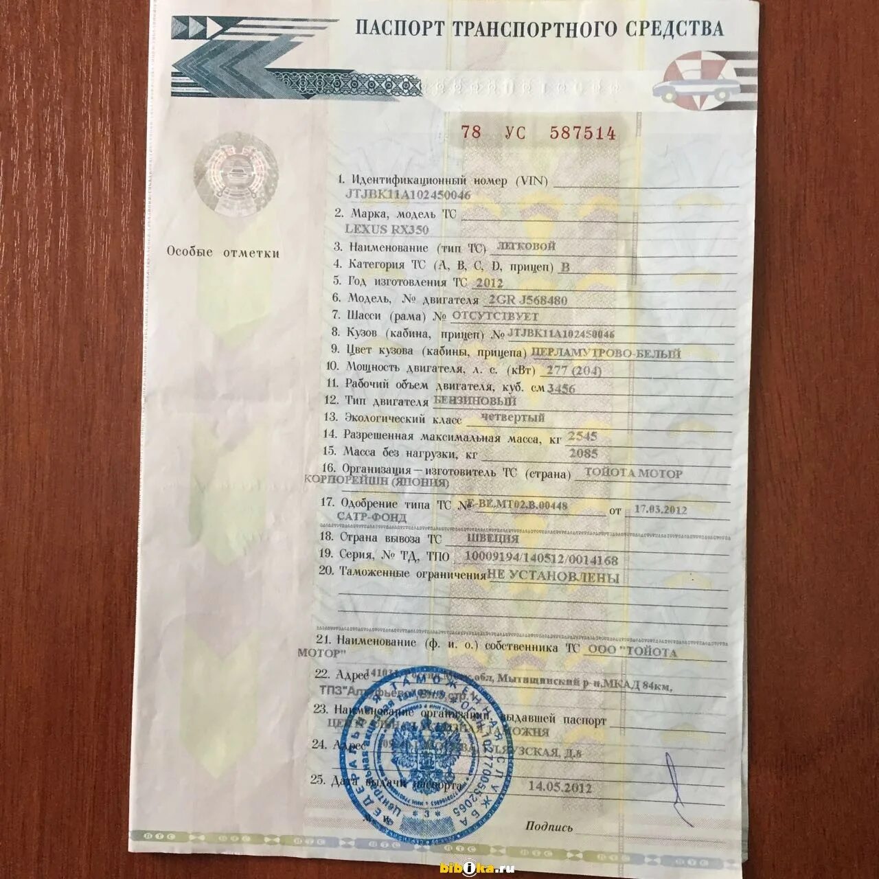 птс 300. птс лексус rx300. птс на лексус rx300 2004 года. птс 300. птс лексус rx330 2004.