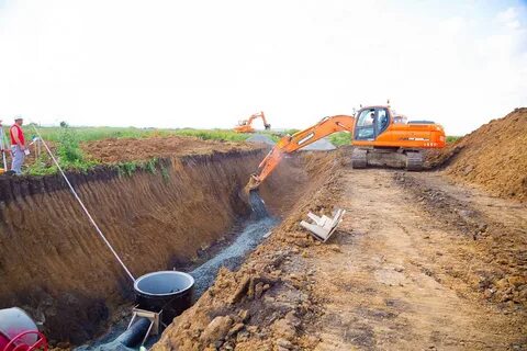 Строительство водовода