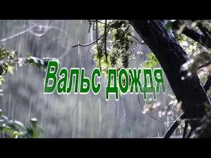 Звучит музыка дождя