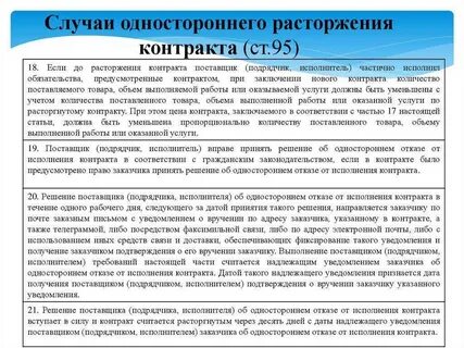 Сумма возврата при расторжении договора