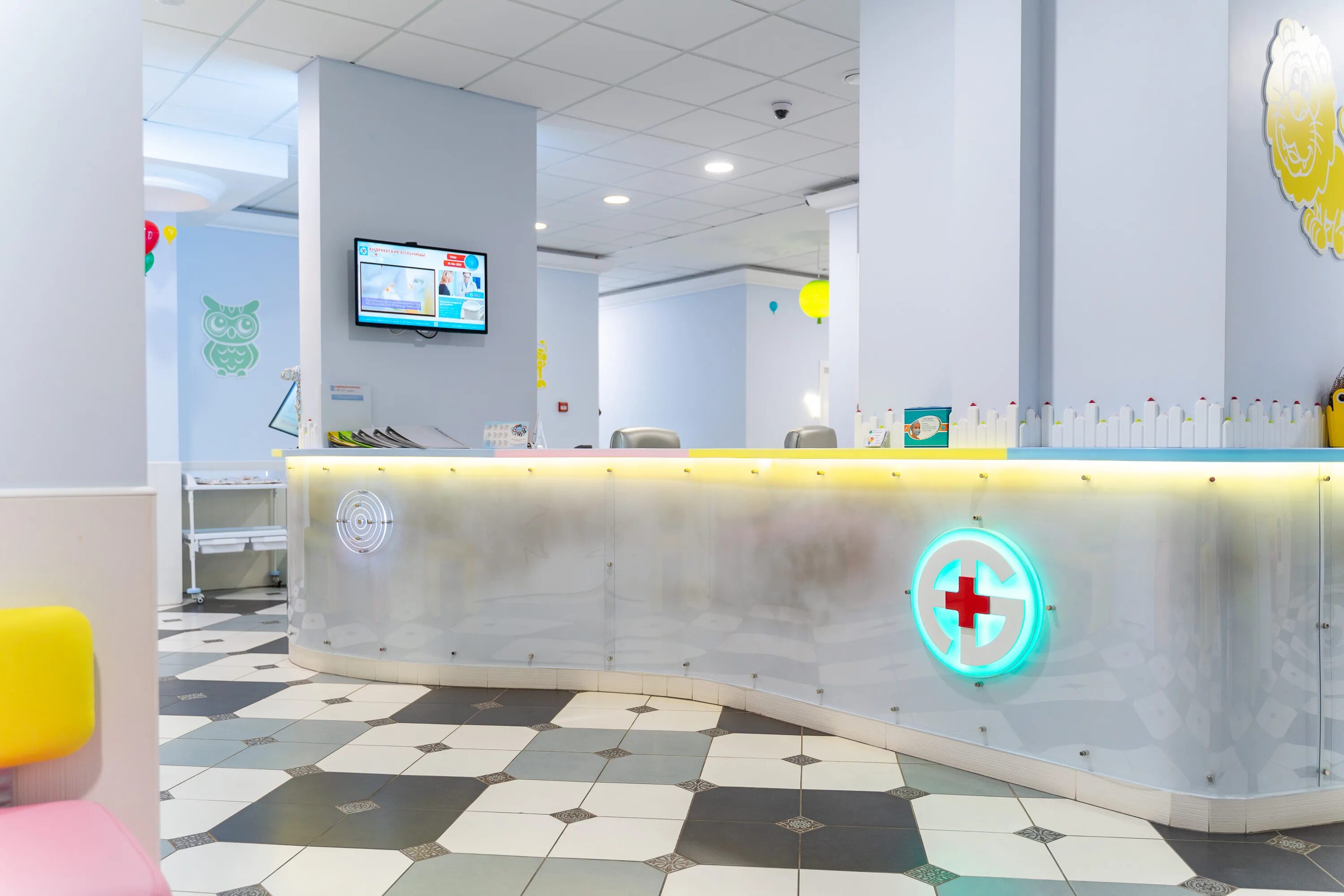 Panorama: Andreyevskiye bolnitsy Nebolit, diagnostic center, Mytischi, Olimpiysk