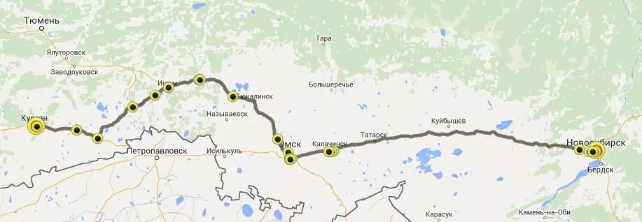 Сколько часов до тюмени на машине. Трасса Новосибирск Курган. Курган Новосибирск карта. Новосибирск Курган маршрут на карте. Курган Новосибирск расстояние по трассе.