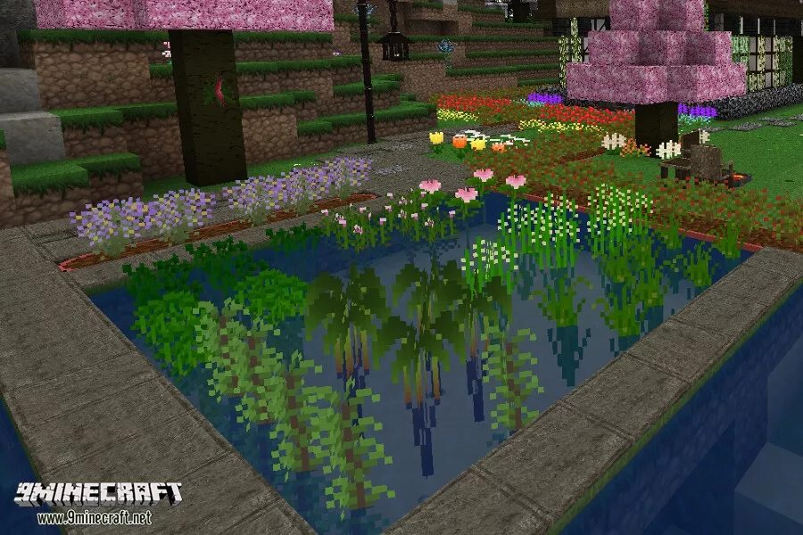 Plants майнкрафт. Plant Mega Pack Mod 1.12.2. Plant Mega Pack [1.9] [1.8.9] [1.7.10]. Сад в МАЙНКРАФТЕ С цветами. Красивая клумба в МАЙНКРАФТЕ.