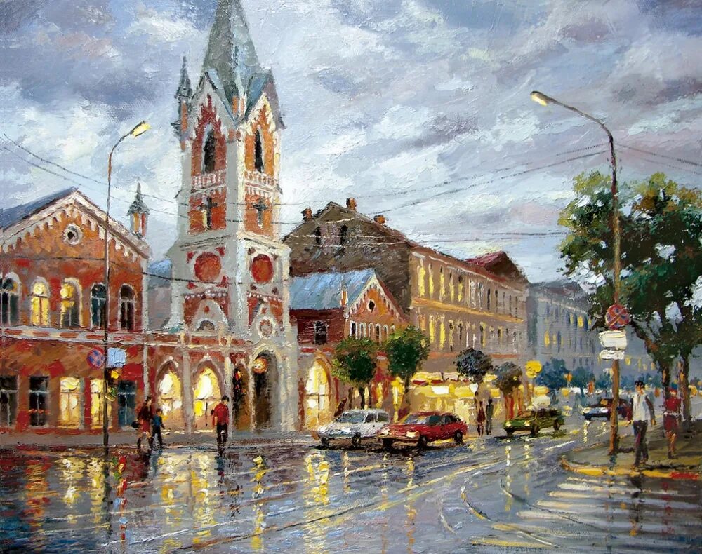 Этот город был художник. Дмитрий спирос художник. городской пейзаж живопись дмитрия спироса. художник спирос дмитрий импрессионист. самарские пейзажи картины дмитрия спироса.