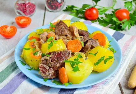 Свинина с картошкой в рукаве