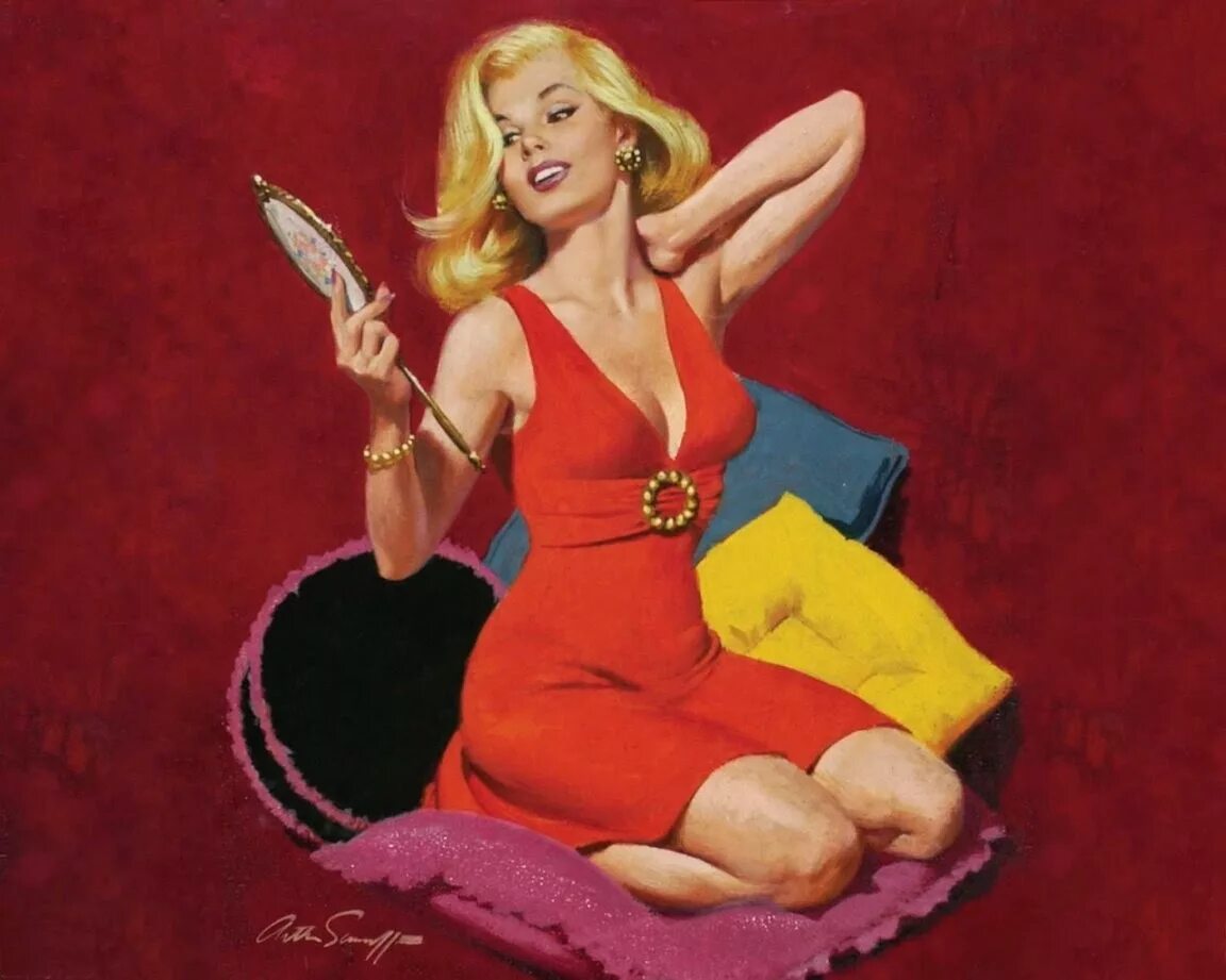 Пин ап pin up games with. Художник Arthur Saron Sarnoff. Arthur Saron Sarnoff пин ап. Ретро девушки.