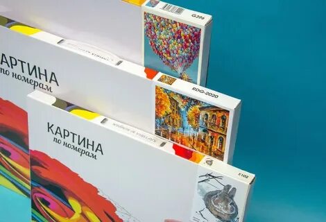 Картины по номерам коробка