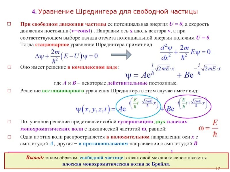 Свободно движущаяся частица. Граничные условия уравнения Шредингера. Уравнение Шредингера задачи формулы. Уравнение Шредингера для движения электрона. Временное и стационарное уравнения Шредингера.