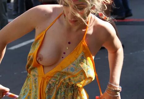 Public nipple slip