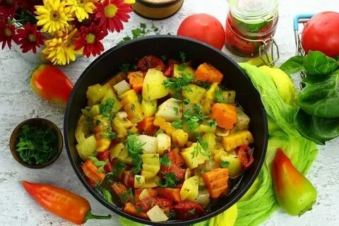 Капуста картошка кабачок казан